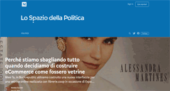 Desktop Screenshot of lospaziodellapolitica.com